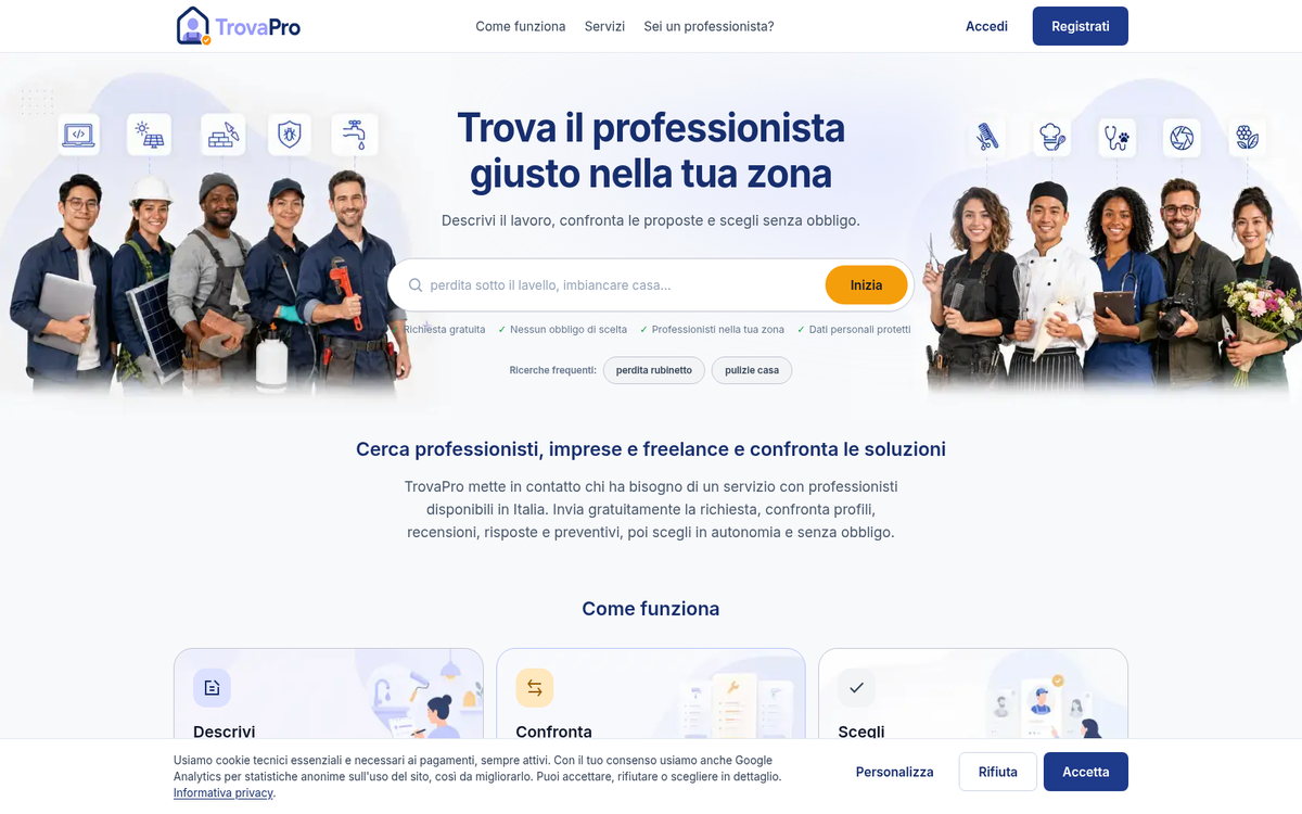Anteprima di TROVAPRO.IT